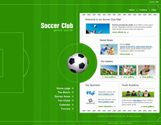 足球俱乐部绿色flash动画素材