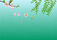 碧波荡漾的春水flash动画