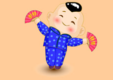人物喜庆透明flash素材