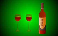葡萄酒和高脚杯flash动画