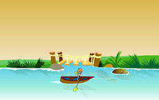 划船游玩flash卡通动画