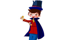 卡通小魔术师flash动画