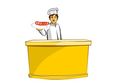 厨师展示厨艺flash动画