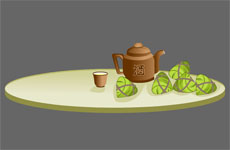 酒壶酒杯和粽子flash动画