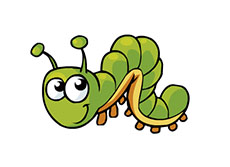 眨眼的小虫子flash素材