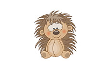 毛发凌乱的小刺猬flash动画