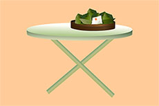 桌子上的糯米粽子flash动画