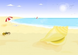 夏日暑假海边度假flash动画