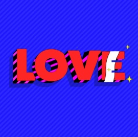 创意LOVE字体设计flash动画