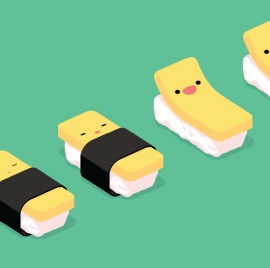 萌趣美味寿司流水线制作flash动画