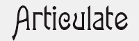 Articulate字体