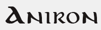 aniron字体