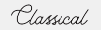 classical字体