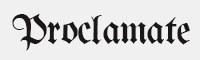 proclamate字体