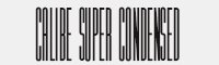 Calibe Super Condensed字体