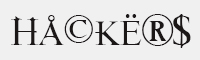hackers字体
