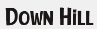 down hill字体