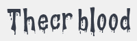 The crot blood字体