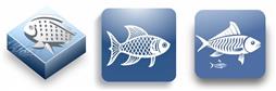 Poisson蓝灰电脑图标