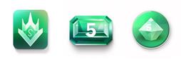 渐变晶绿系统图标