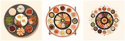 韩国料理图标