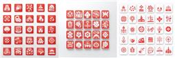 春节红色元素系列图标