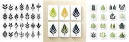 绿色叶子系列图标下载