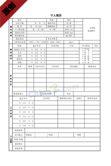 求职简历表