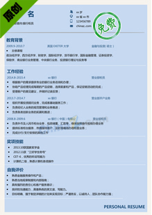 财务经理简历模板word