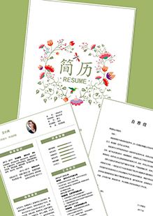 网络销售整套简历模板