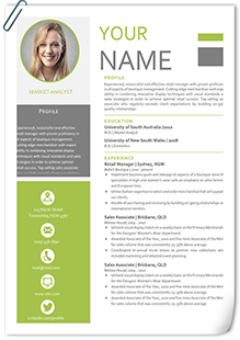 欧美范企业英文简历模板