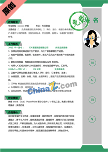 运营编辑简历模板