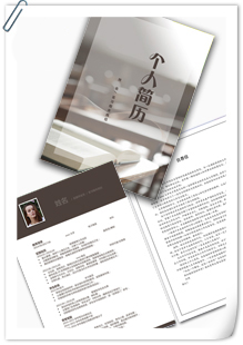 灰色调大学生简历模板
