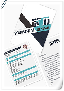 线条理财顾问简历模板