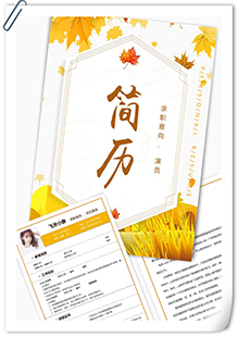 枫叶演员面试简历模板