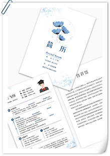 文艺小清新套装简历模板
