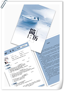 水彩风物流会计简历模板