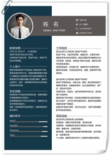 职业精英单页商务个人简历