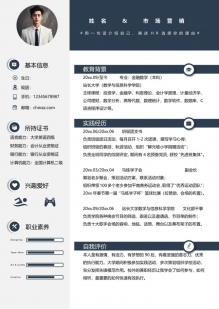 市场营销成都个人简历模板