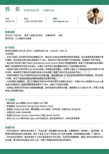 极简实习生个人简历模板