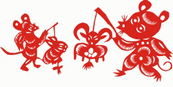 鼠年闹新春矢量图cdr