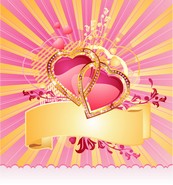 心形花纹矢量图下载