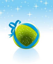 圣诞挂球矢量图下载