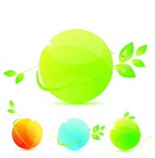 绿色环保图标矢量图素材