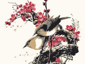 工笔画鸟矢量图下载