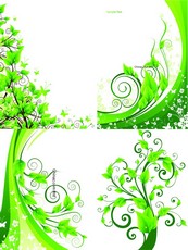 绿色植物矢量素材下载