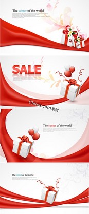 销售促销海报矢量图