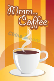 咖啡POP海报矢量图下载