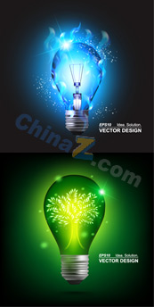 炫彩灯具矢量素材下载