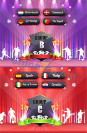 2012欧洲足球矢量素材